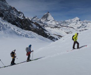 Spring Heliskiing and Skitouring Under the Matterhorn